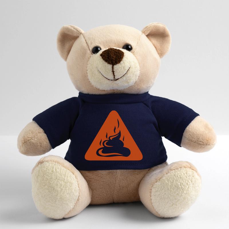 poop danger triangle Teddy Bear