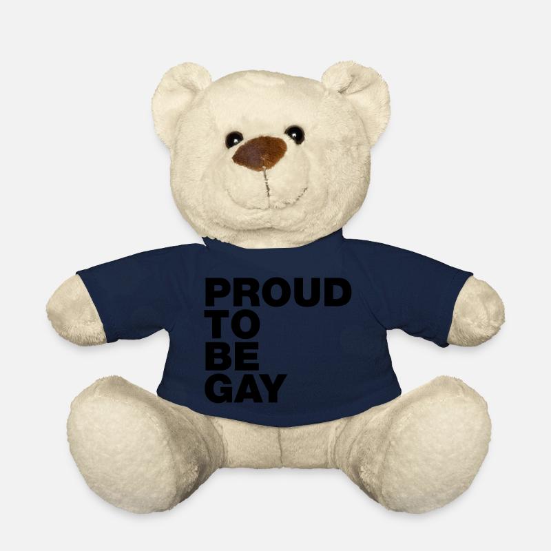 fier d'être gay - Nounours - bleu marine
