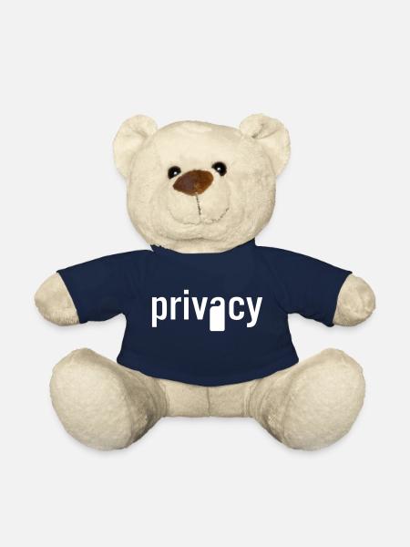 Privacy - Teddy Bear - french navy