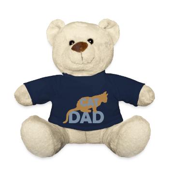 Conception du logo Cat Dad - Nounours - bleu marine - Devant
