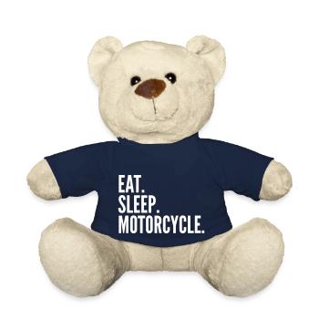 EAT SLEEP MOTORCYCLE - Nounours - bleu marine - Devant