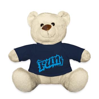 Logo de texte Word amusant - Nounours - bleu marine - Devant