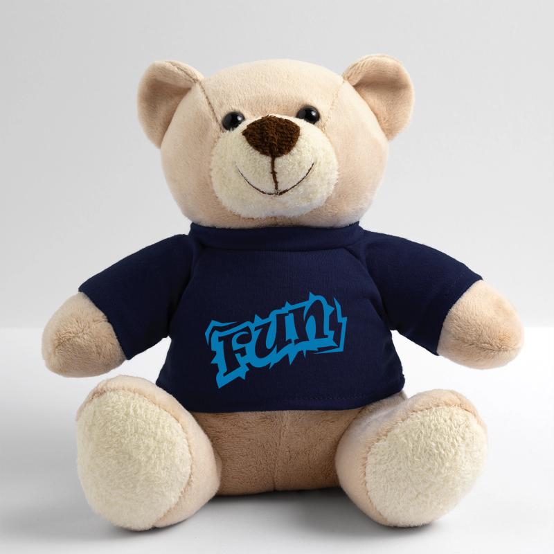 Fun Wort Text Logo Teddy