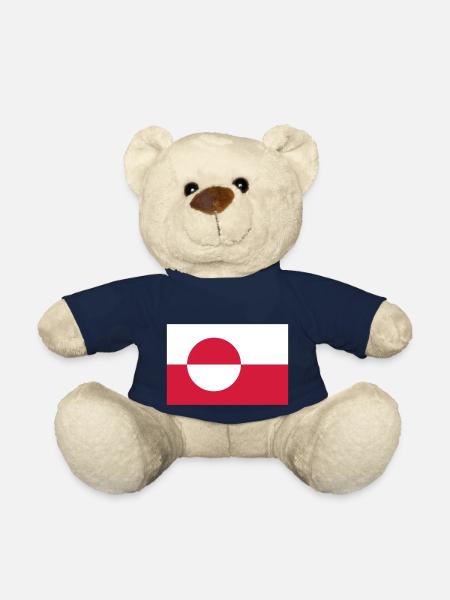 Flagge Grönland; Greenland - Nounours - bleu marine