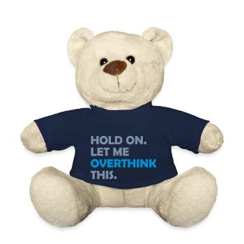 Let me overthink this - Teddy Bear - french navy - Front