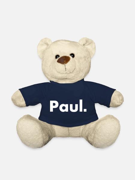 Paul - name - font - Teddy Bear - french navy