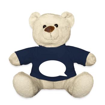 Balloon / / cartoon / / saying / / do statement - Teddy Bear - french navy - Front