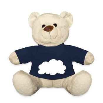 Weather Cloud Clouds Rain Sky Vector 17 - Teddy Bear - french navy - Front