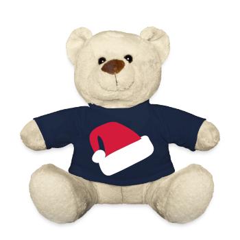 Santa Hat - Teddy - French Navy - Vorne