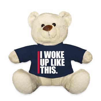 Je me suis réveillé comme ça - Nounours - bleu marine - Devant
