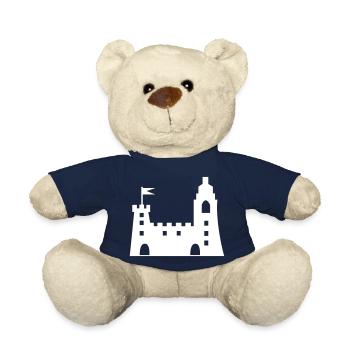 castle - Teddy Bear - french navy - Front
