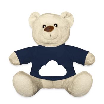 Weather Cloud Clouds Rain Sky Vector 10 - Teddy Bear - french navy - Front
