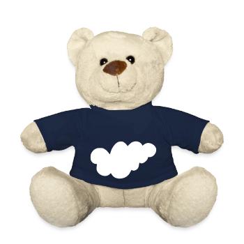 Weather Cloud Clouds Rain Sky Vector 1 - Teddy Bear - french navy - Front