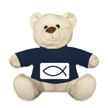 Fisch Christlich Jesus - Teddy - French Navy - Vorne