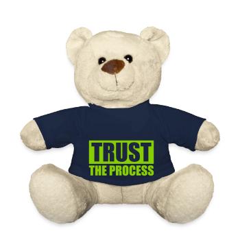 trust the process Quote - Teddy Bear - french navy - Front