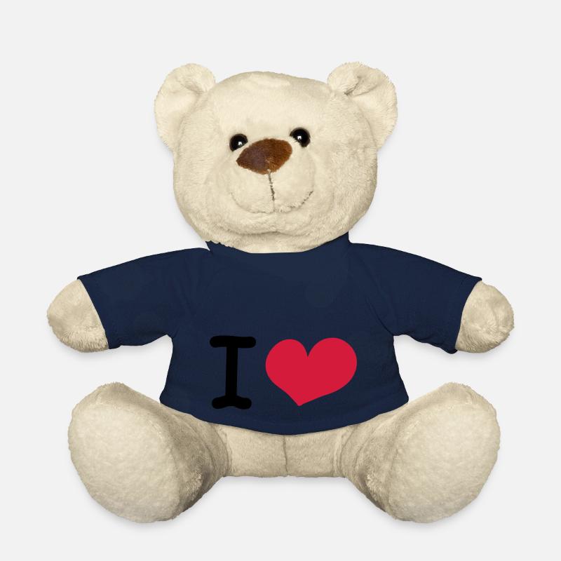 i love - Nounours - bleu marine