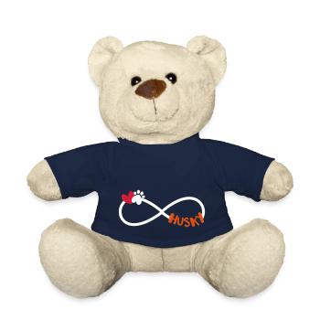 Husky infinity symbol - Teddy Bear - french navy - Front