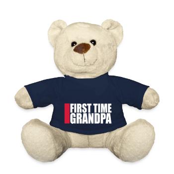 First Time Grandpa Best Grandpa Grandpa Love Grandpa - Teddy Bear - french navy - Front