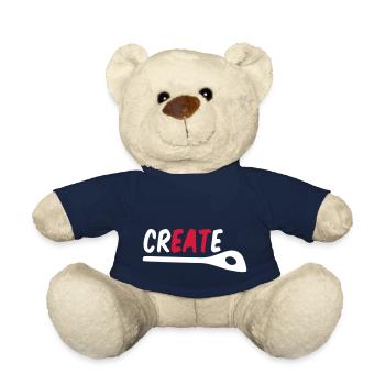 Cooking & Creativity – Create, Cook, Eat Shirt - Teddy Bear - french navy - Front