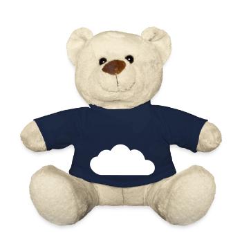 Weather Cloud Clouds Rain Sky Vector 7 - Teddy Bear - french navy - Front