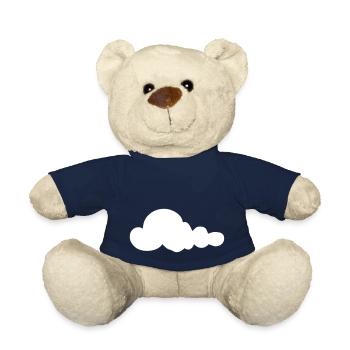 Weather Cloud Clouds Rain Sky Vector 4 - Teddy Bear - french navy - Front