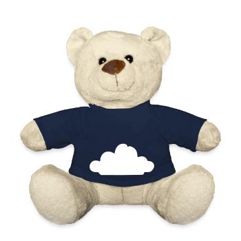 Weather Cloud Clouds Rain Sky Vector 5 - Teddy Bear - french navy - Front