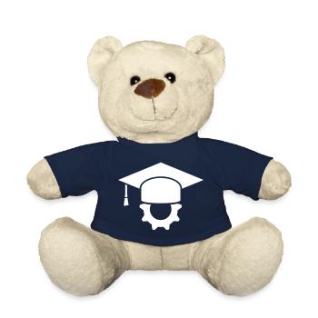 Ingenieur Doktorhut Maschinenbau Geschenk - Teddy - French Navy - Vorne