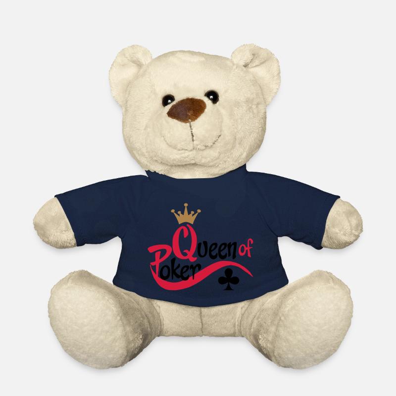poker queen - Nounours - bleu marine