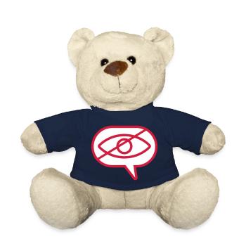 Do not see visual eye - Teddy Bear - french navy - Front