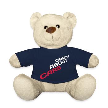 Crazy About Cars Cool disant aimer les voitures de course - Nounours - bleu marine - Devant