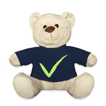 Stroke of the brush hook - Teddy Bear - french navy - Front