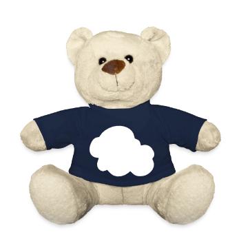 Weather Cloud Clouds Rain Sky Vector 2 - Teddy Bear - french navy - Front