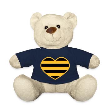 Cœur de rongeur - Nounours - bleu marine - Devant