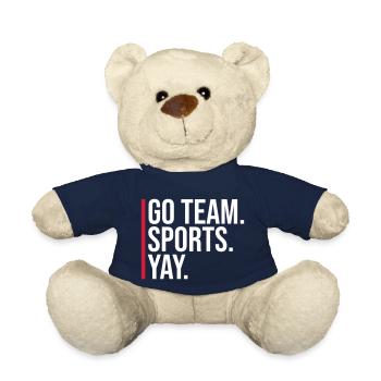 Go Team Sports Yay Lustiger Sport Fan Witz Spruch - Teddy - French Navy - Vorne
