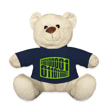 Binär Code Programm Sprache - Teddy - French Navy - Vorne