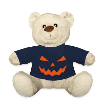 Halloween pumpkin design - Teddy Bear - french navy - Front
