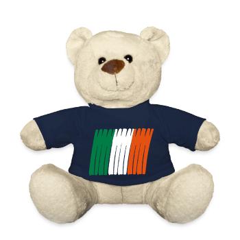 ireland flag sport football - Teddy Bear - french navy - Front