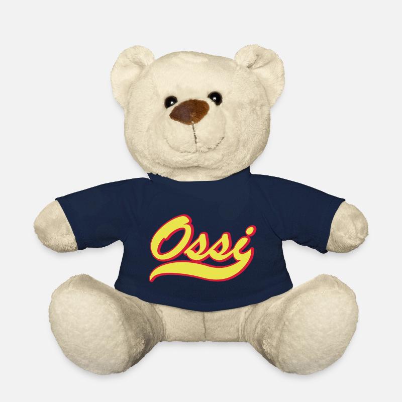 Ossi - Cooler und Modischer Retro Schriftzug - Teddy - French Navy