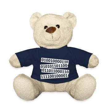 Binär Code Programm Sprache - Teddy - French Navy - Vorne