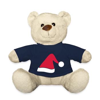 Weihnachtsmütze// Weihnachtsfeier// Weihnachtsmann - Teddy - French Navy - Vorne