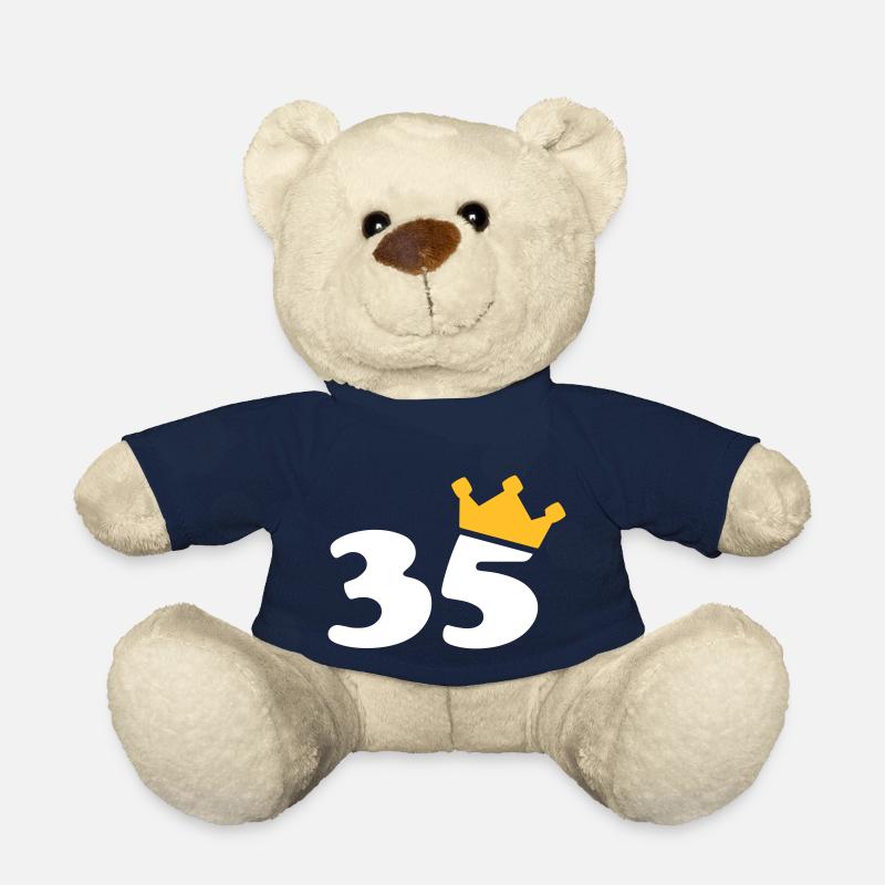 35 Couronne 35 anniversaire 35 ans - Nounours - bleu marine