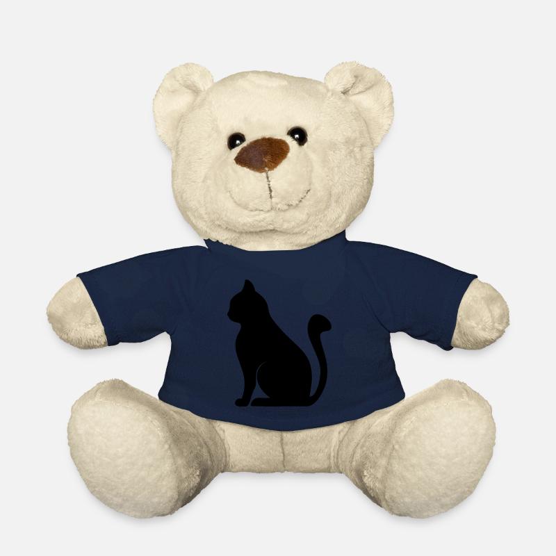 silhouette de chat - Nounours - bleu marine
