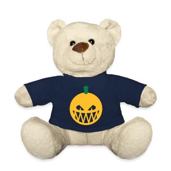 Halloween Kürbis (Kürbislaterne / Emoji / 2C) - Teddy - French Navy - Vorne