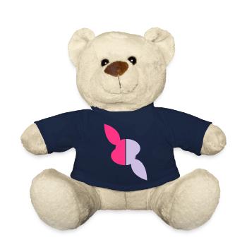 Zwei Hälften Kopf Hase, eine Hälfte verdreht - Teddy - French Navy - Vorne