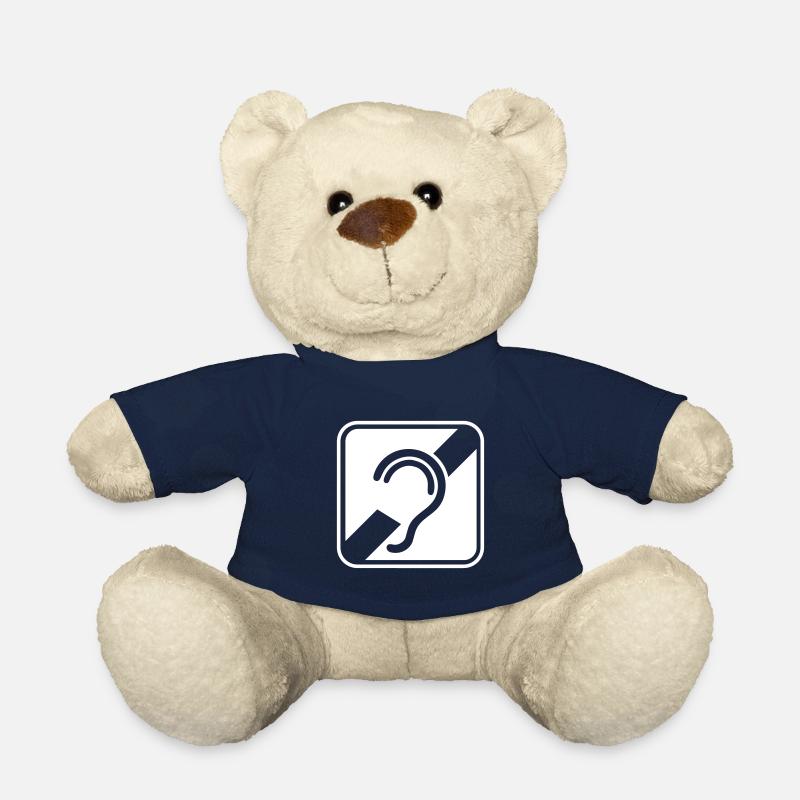 Taub, schwerhörig, Taubheit, Hörverlustzeichen - Teddy - French Navy