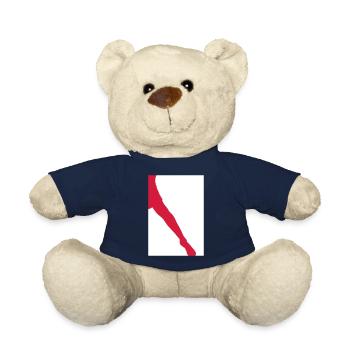 Leg Silhouette - Teddy Bear - french navy - Front