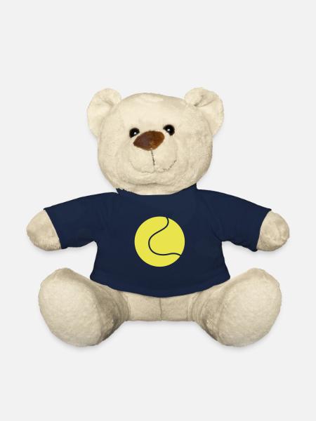 définir la forme de la simple balle de tennis - Nounours - bleu marine