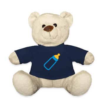 Baby bottle - Teddy Bear - french navy - Front