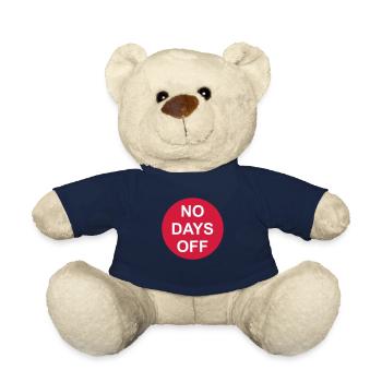 no days off quote - Teddy Bear - french navy - Front