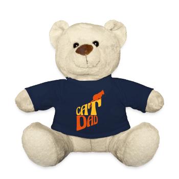Conception du logo Cat Dad - Nounours - bleu marine - Devant